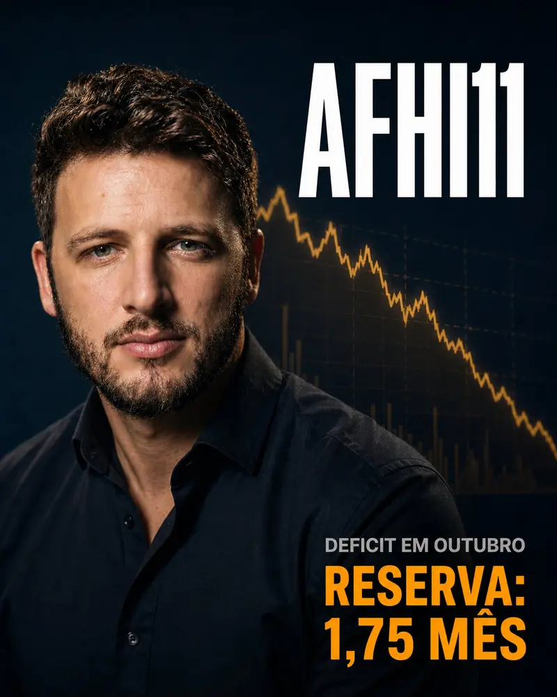 AFHI11 — déficit em outubro e reserva curta para meses ruins