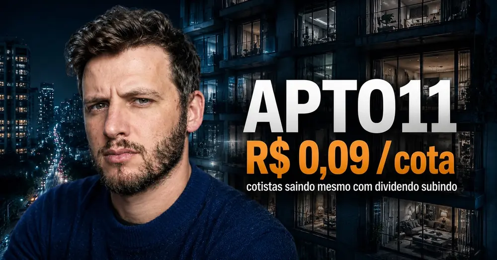 APTO11 dividendo voltou R$ 0,09 mas cotistas em queda