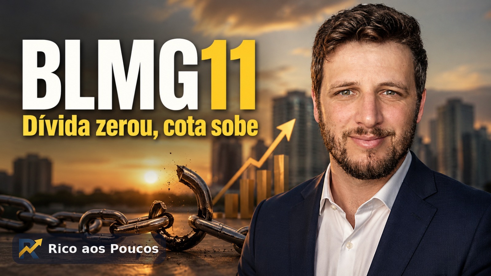 BLMG11 zera dívida estruturada e sobe 5,85% na bolsa