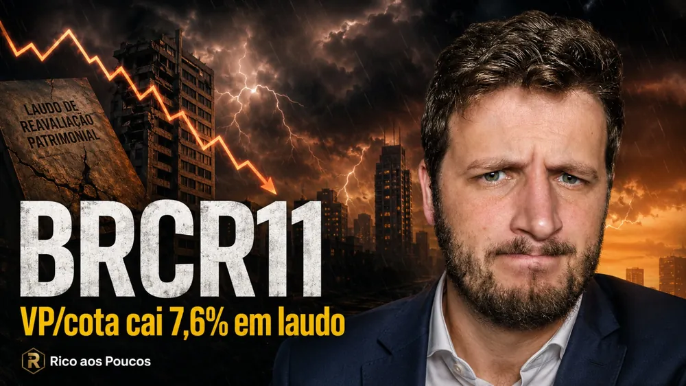 BRCR11 reavaliação semestral mai/2026: VP/cota cai 7,6% para R$ 79,15
