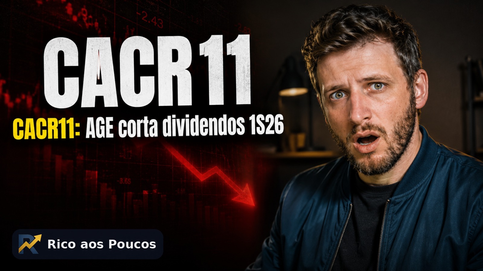 CACR11 despenca mais 18% após Cartesia convocar AGE para cancelar os dividendos do 1º semestre de 2026