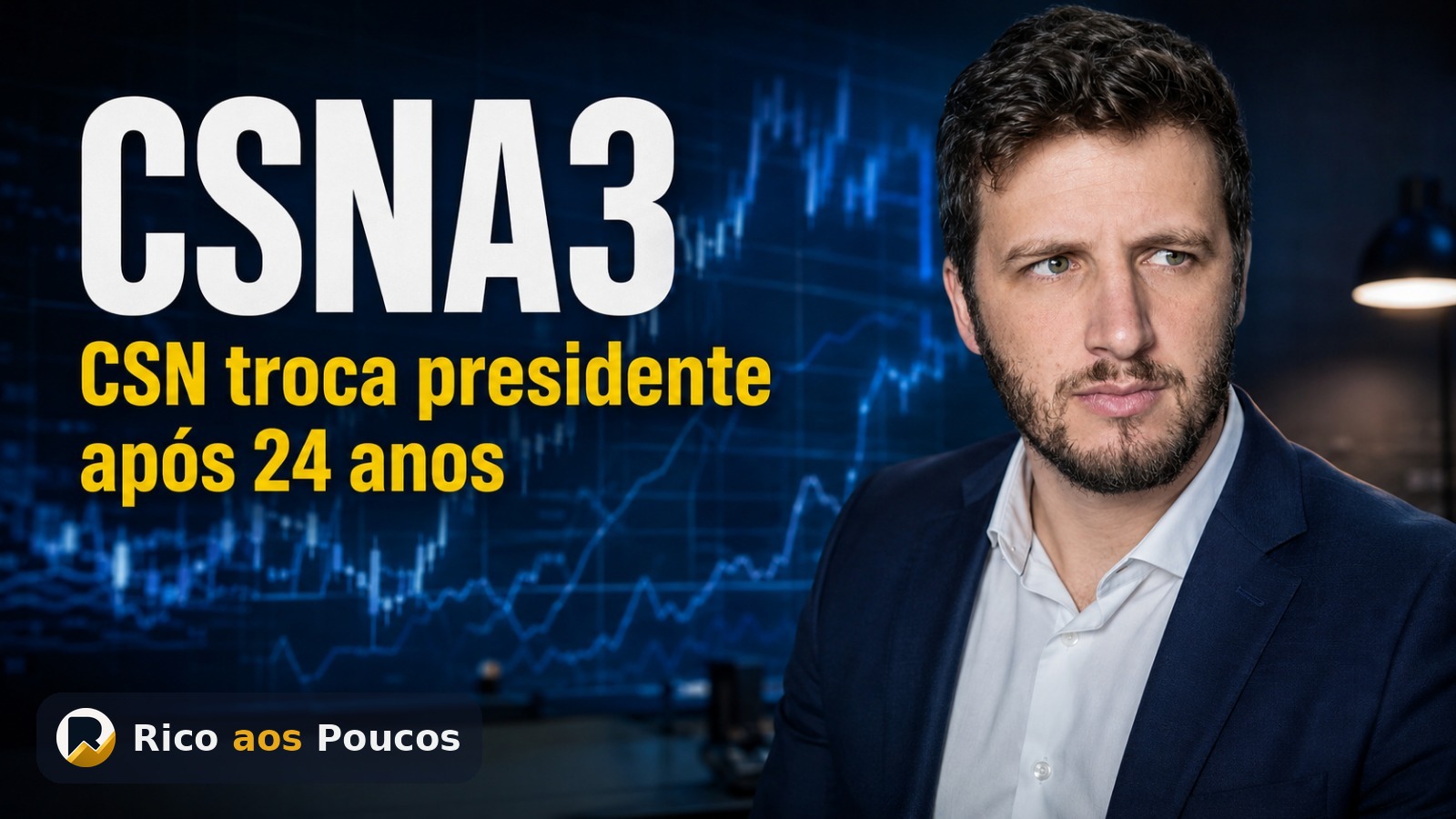 CSN CSNA3 dispara com troca de comando