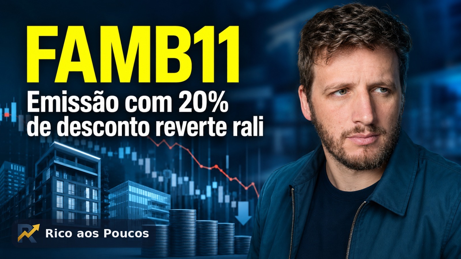 FAMB11 caiu 11% hoje: emissão com desconto reverte o rali do IPTU