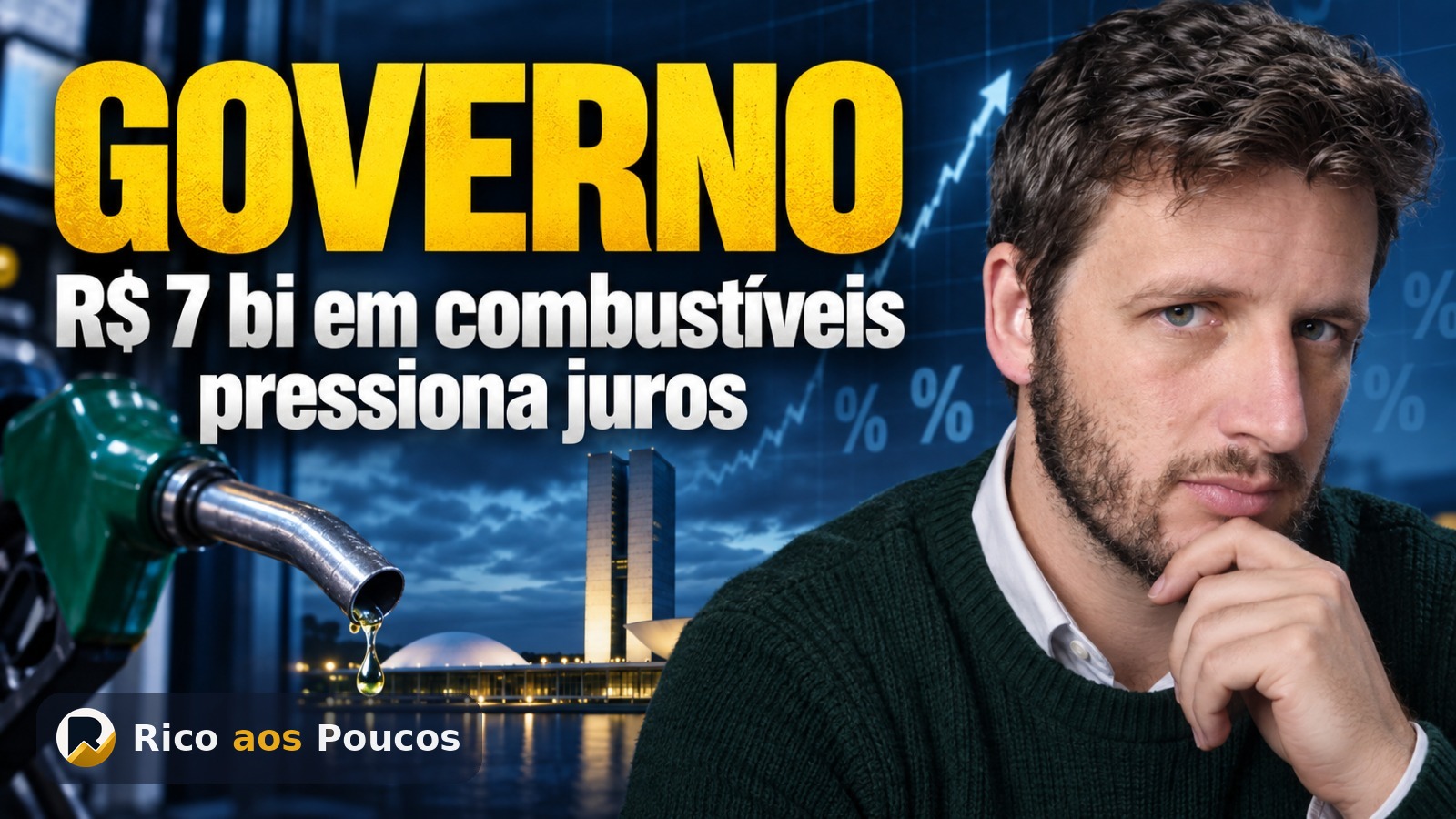 Bomba de combustível com indicação de impacto fiscal