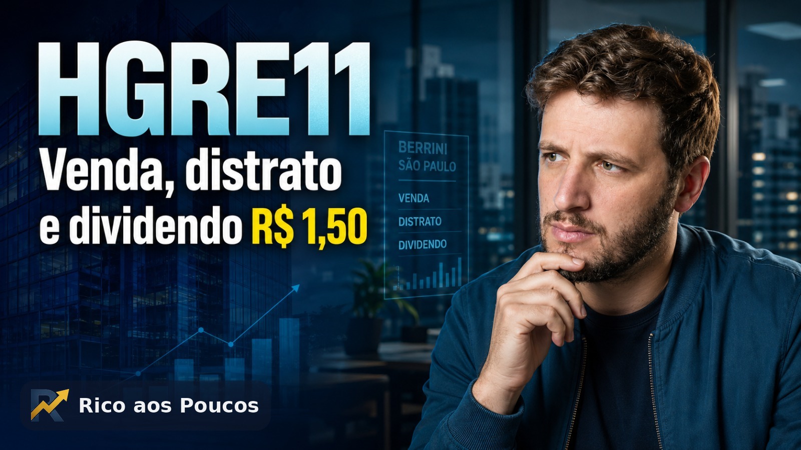 HGRE11: venda no Berrini, distrato do Alegria e o dividendo de R$ 1,50