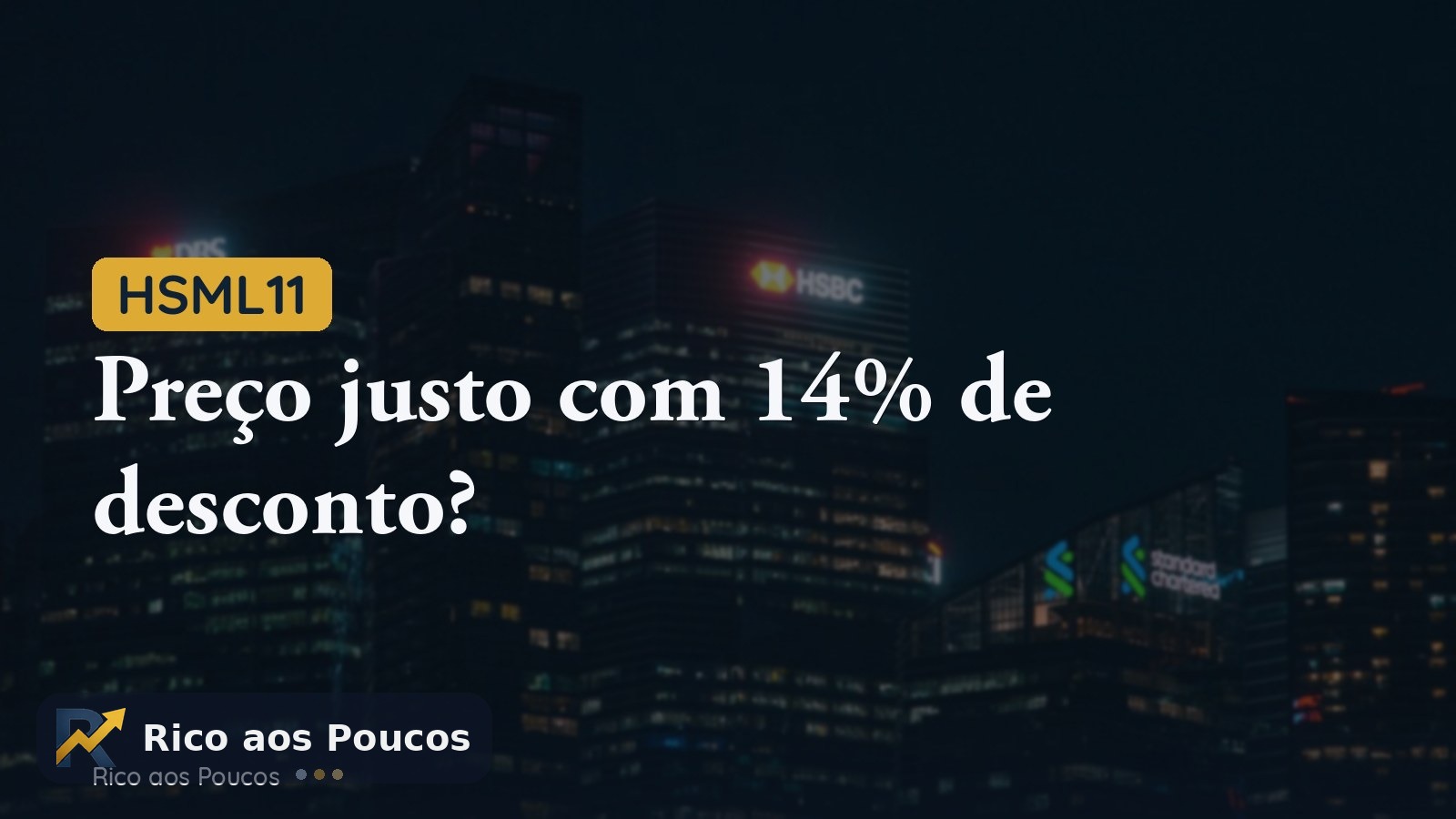 HSML11 caiu para R$ 85,88: o cotista deve se preocupar?