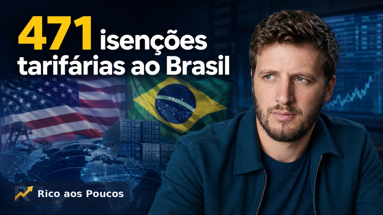 Isenção de 471 produtos brasileiros da nova tarifa dos EUA: o que muda para o seu investimento