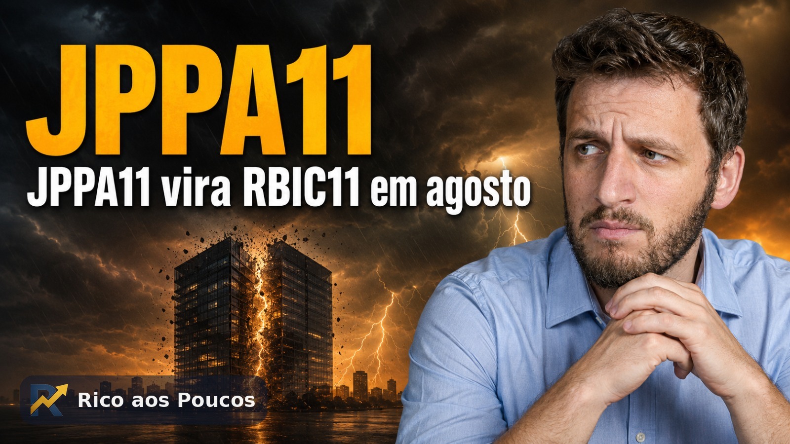 JPPA11 sendo transformado em RBIC11 pela fusão com OUJP11 e RBHG11 sob a Rio Bravo