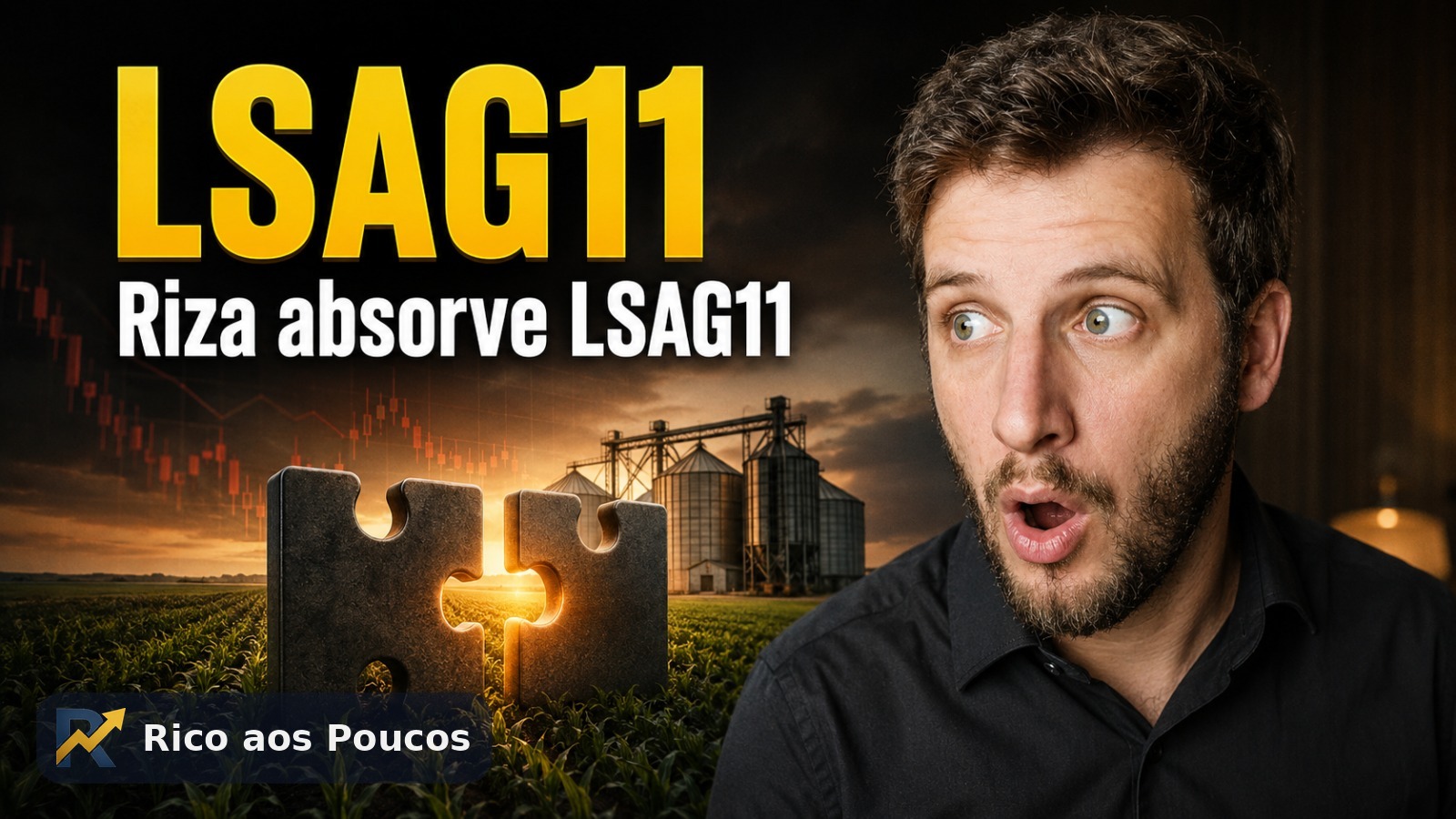 LSAG11 subiu 6,4% após proposta da Riza de absorção no RZAG11
