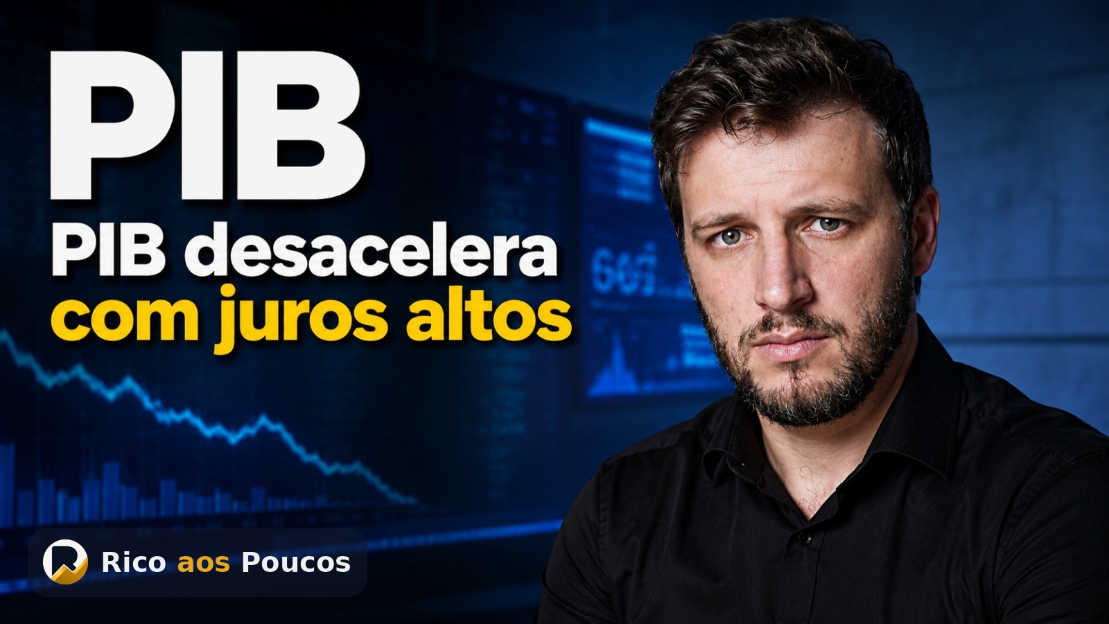 PIB desacelera sob juros altos, aponta InfoMoney — a economia sente o peso do crédito travado