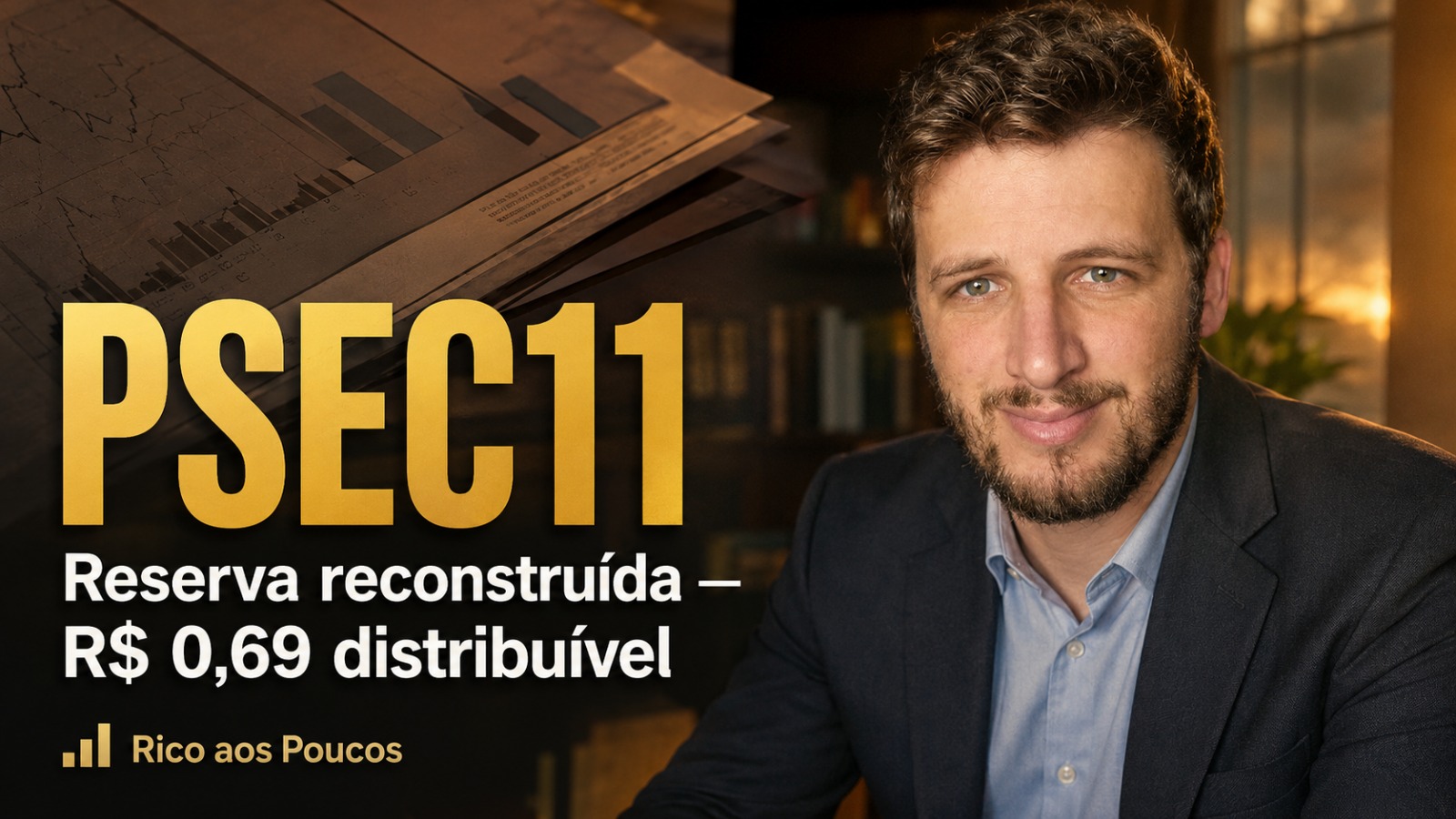PSEC11 — Resultado distribuível R$ 0,69 supera DPS R$ 0,55. Reserva reconstruída. CRI cresce para 21,6%.