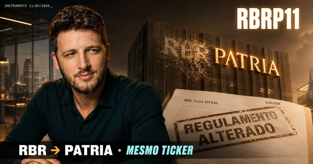 RBRP11 muda de nome — RBR Properties passa a se chamar Patria Properties no regulamento
