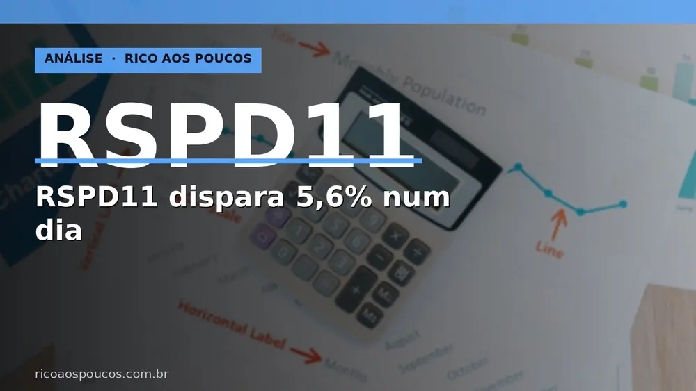 RSPD11 sobe 5,6% em 1 dia — o que está por trás