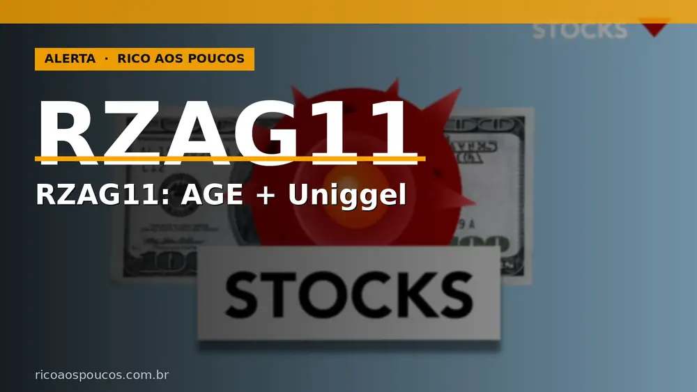 RZAG11 cai 2,3%: AGE muda política, Uniggel pressiona e cotistas se assustam