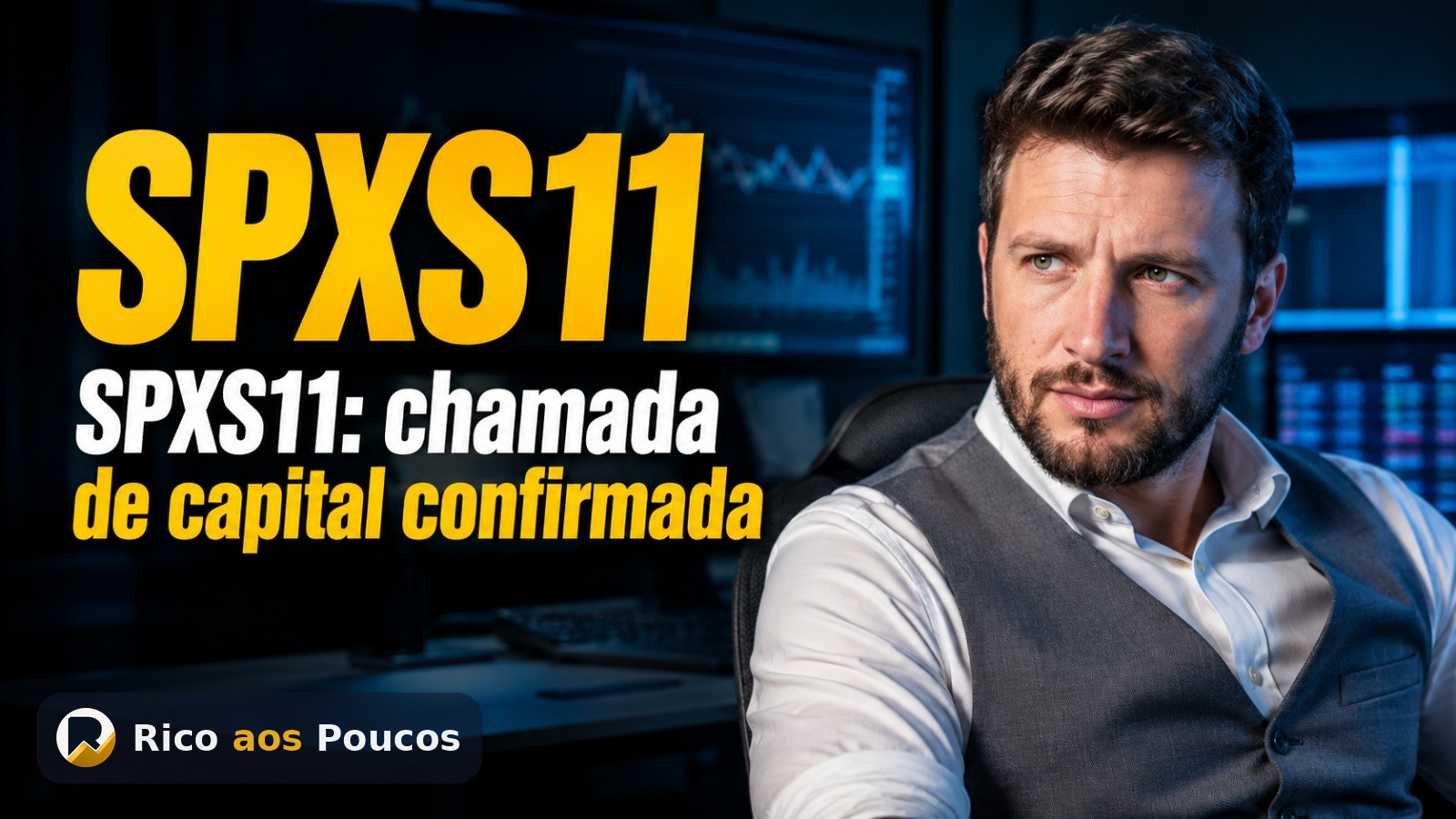 SPXS11 anuncia chamada de capital de R$ 6,6 mi na subclasse C