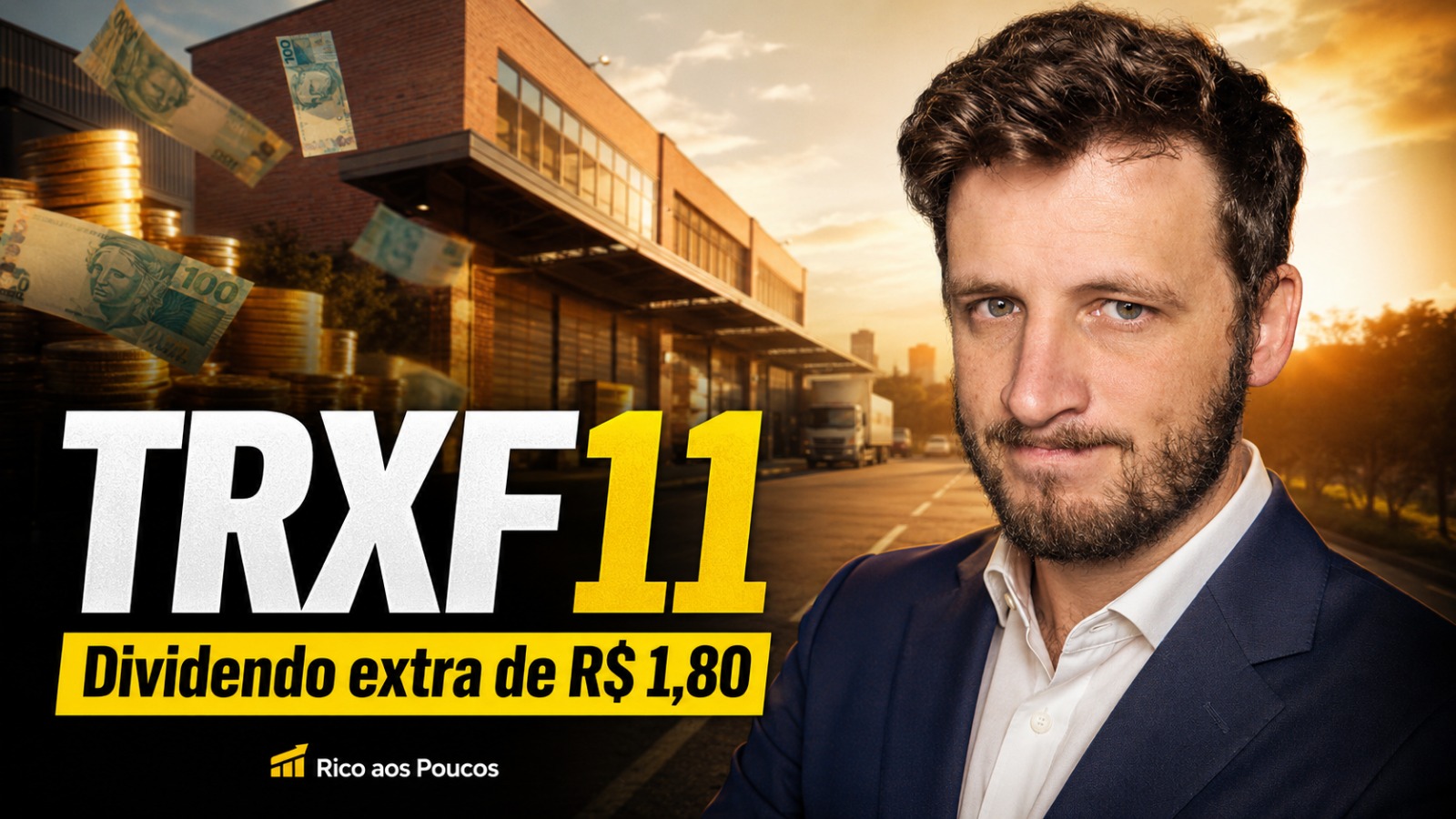 TRXF11 vai pagar dividendo extraordinário de até R$ 1,80 por cota — quase 3x o mês normal
