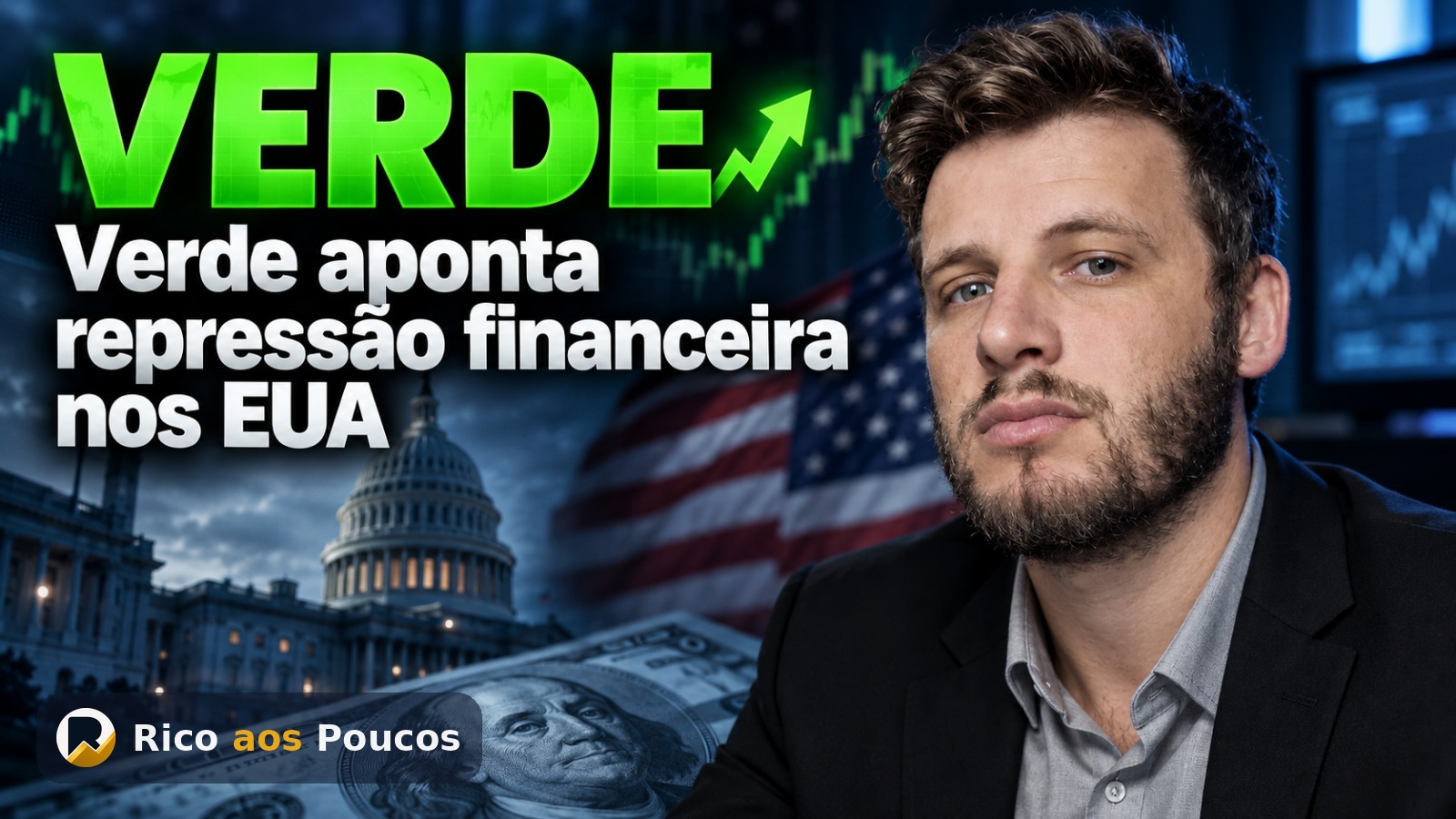 Verde, de Luis Stuhlberger, aponta “primeiro sinal” de repressão financeira nos EUA e reforça ouro
