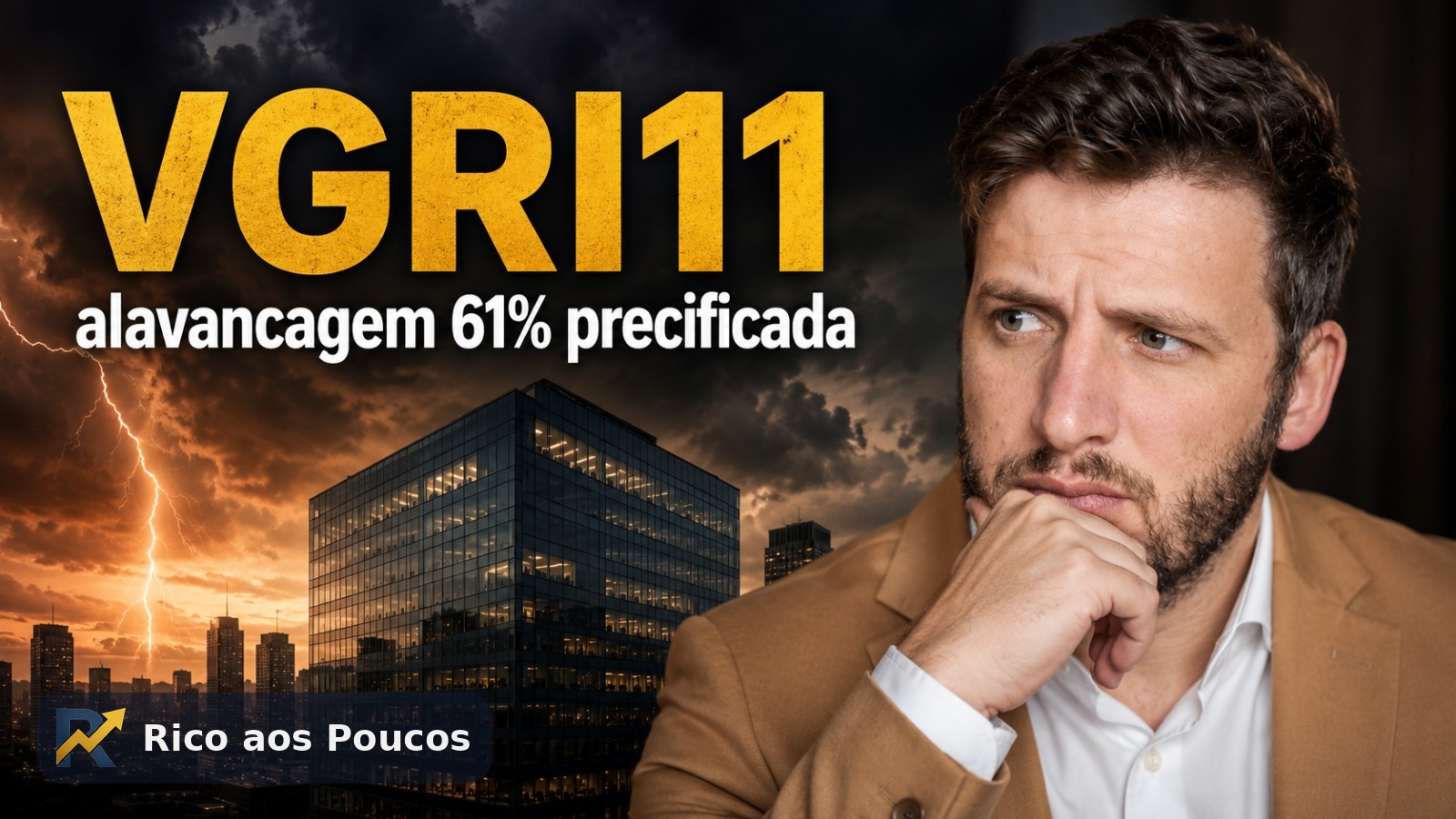 VGRI11 nos mínimos históricos — alavancagem de 61% precificada