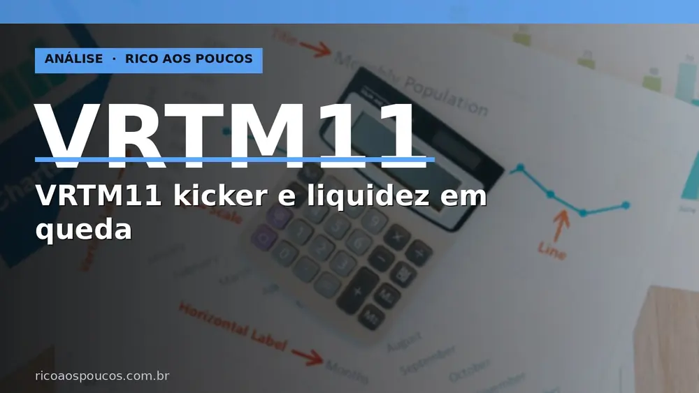 VRTM11 reanalisado: liquidez pior, mas DPS mais defensável e kicker com evidências