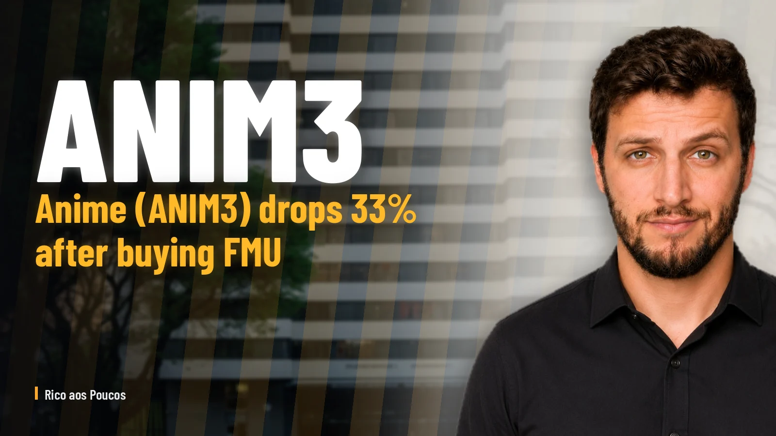 Anime (ANIM3) drops 33% after buying FMU: why the market did not believe it.