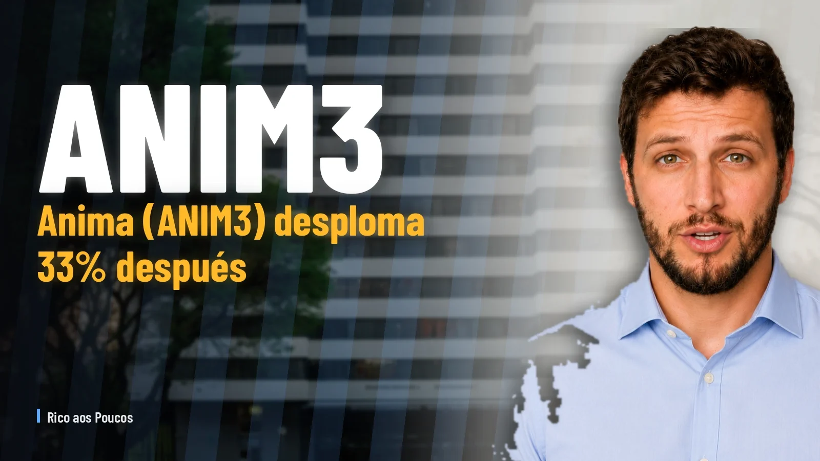 Anima (ANIM3) desploma 33% después de la compra de FMU: por qué el mercado no creyó.