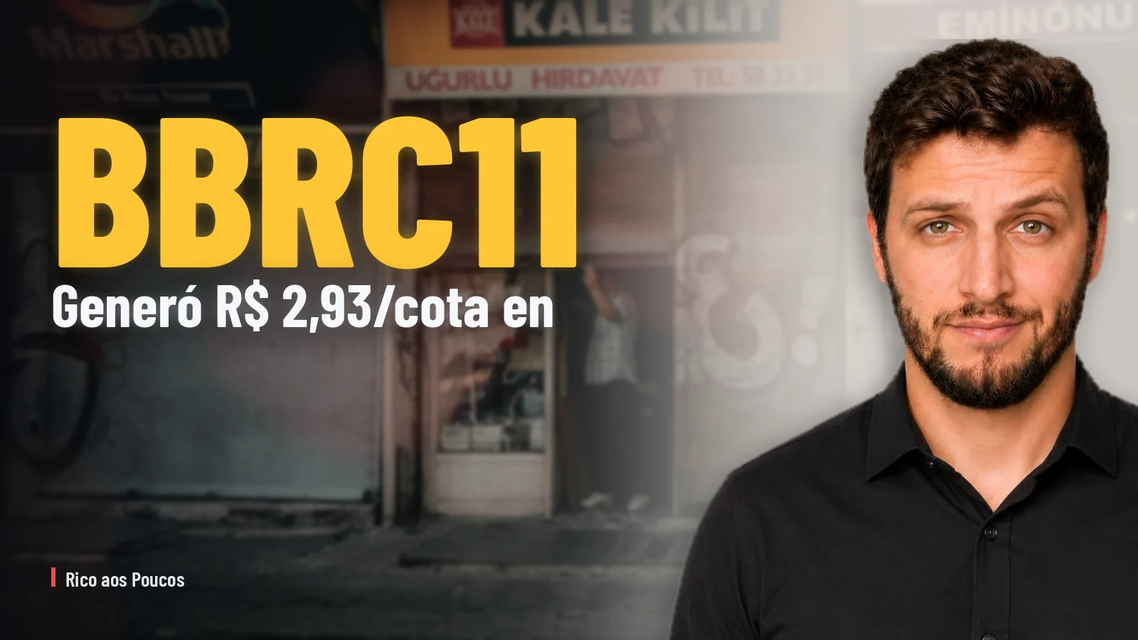 BBRC11 generó R$ 2,93/cota en julio — la tienda Pinheiros llegó vacía y la vacancia se disparó para 9,7%