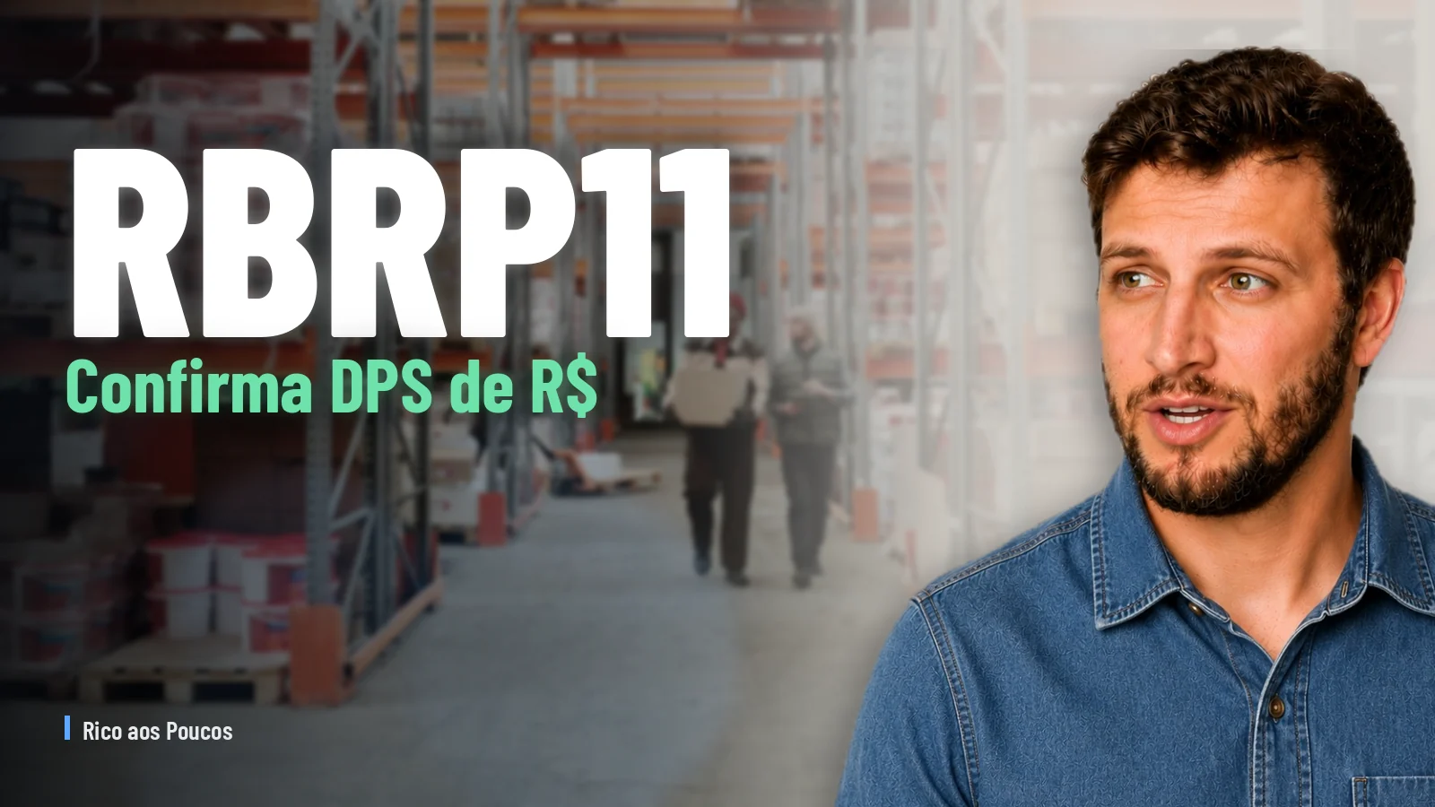 RBRP11 confirma DPS de R$ 0,40 en mayo (12o mes seguido) y cota cae a R$ 49,85
