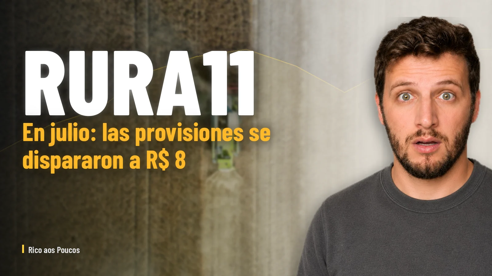 RURA11 en julio: las provisiones se dispararon a R$ 8,6 millones, pero el flujo de caja cubrió el dividendo por primera vez en 2026